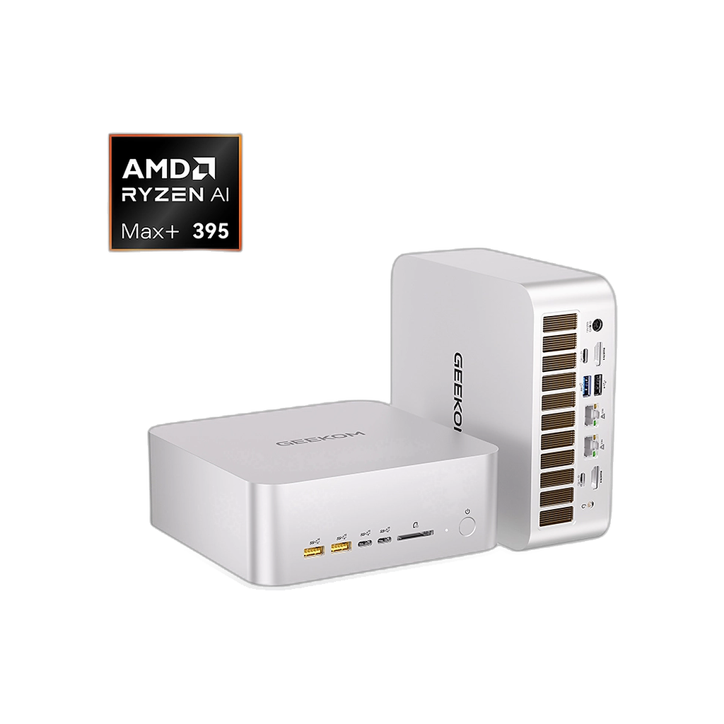 GEEKOM A9 Mega AI Mini PC 128GB — transparent product-only view