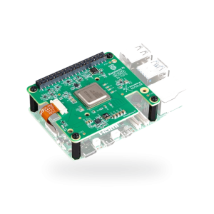 Raspberry Pi AI HAT+ 26 TOPS product image with transparent background