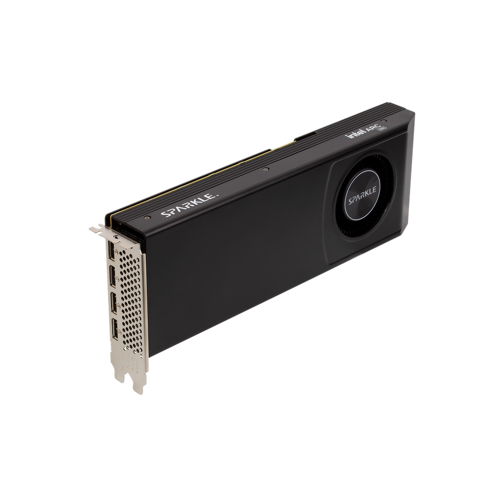 SPARKLE Intel Arc Pro B60 24GB Blower — transparent product-only view