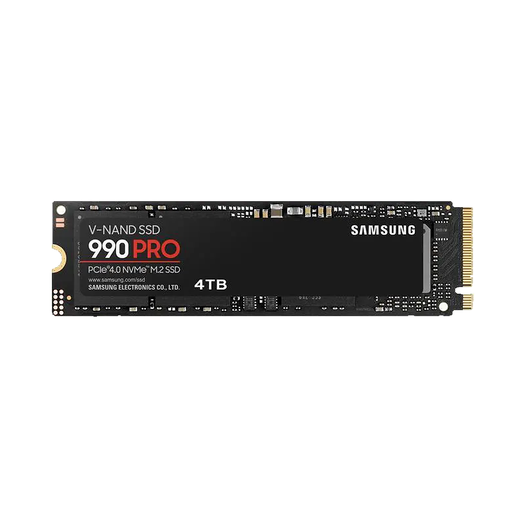 Samsung 990 PRO 4TB PCIe 4.0 NVMe SSD — transparent product-only view