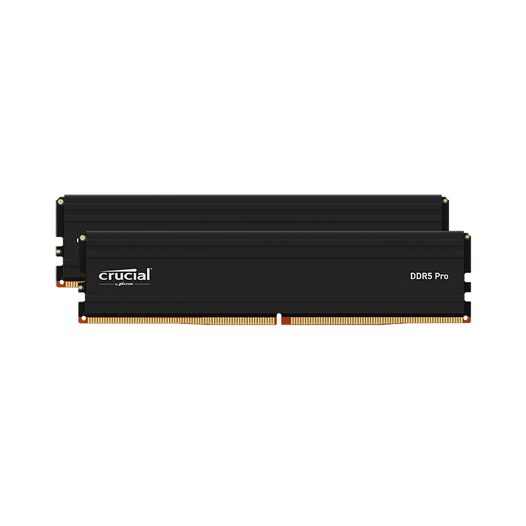 Crucial Pro 96GB DDR5-5600 UDIMM Kit — transparent product-only view